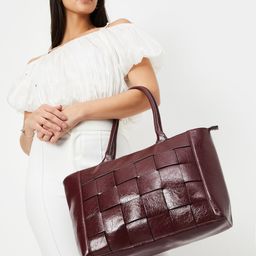 max Women Checked Structured Shoulder Bag-image-87