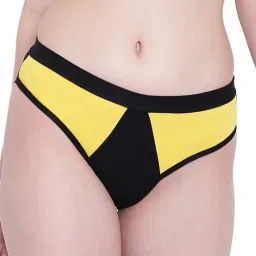 La Intimo Yellow & Black Mermaid Bikini Panty-image-23