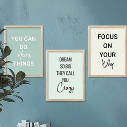 Motivational Wall Art With Frame Home Decor Wall Painting For Living Room Office Bedroom-image-10
