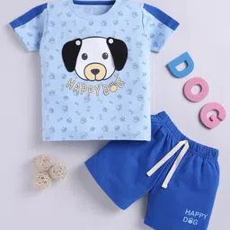 LITTLE NINJA Boys Printed T-shirt with Shorts-image-74
