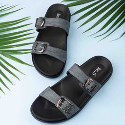 Inc 5 Women Black & Blue Casual Open Toe Flats-29