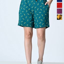 BAESD Women Printed High-Rise Shorts-picture-31