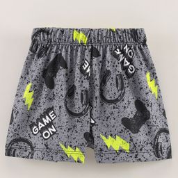 CrayonFlakes Game On Printed Shorts - Grey-image-80