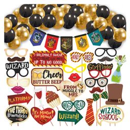 Wobbox Happy Birthday Props Happy Birthday Banne Harry Potter Theme Decoration Items Multi Color -Pack Of 50-image-59