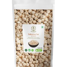 Shiva Organic Phool Makhana Seed Pop / Gorgon Nut Puffed Kernels Fox Nut Organic Phool Makhana-250 g-image-76