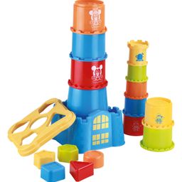 JOYO Mickey & Friends Castle Nesting Stacker Cup Set of 18 - Blue Red & Yellow-6