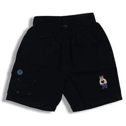 Sportking Cotton Blend Bear Embroidered Shorts - Black-image-77