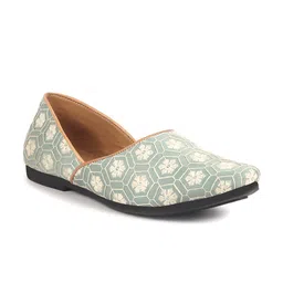 FAUSTO Men Round Toe Slip-On Ethnic Mojaris-image-20
