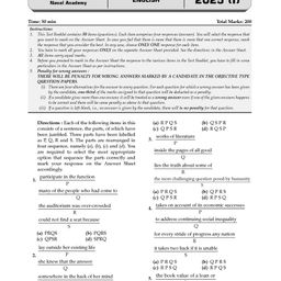 Oswaal Books NDA-NA (NATIONAL DEFENCE ACADEMY/NAVAL ACADEMY) 16 Previous Solved Papers | Yearwise (2017-2025) (II) English, General Studies, Mathematics (Set of 3 Books) For 2025 Exam - English image 5