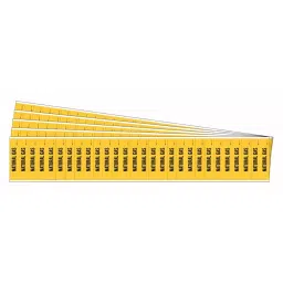 BRADY Vinyl Pipe Marker Natural Gas Yellow and Black 1/2 x 1-1/4 x 0.004 inch, 781XN2 (Pack of 5)-22