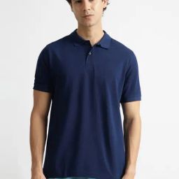 Reebok Blue Regular Fit Sports Polo-image-51
