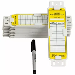 BRADY Tag Maint Yellow on White Rectangle Plastic for Indoor/Outdoor English Plastic, 3GAK1-image-17