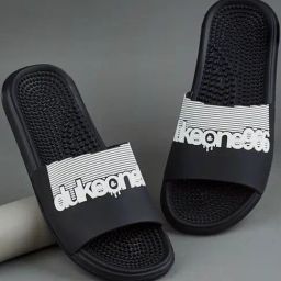 Duke Men's Black Slides-image-30