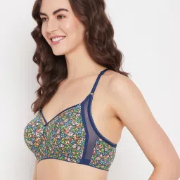 Clovia Multicolor Floral Print Full Coverage Non-Wired Bra image 3