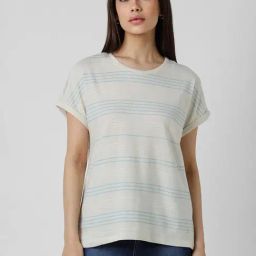 Van Heusen White Striped Top-image-71