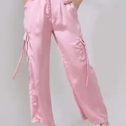 Campus Sutra Pink Regular Fit Trousers-picture-31