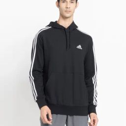 Adidas Black M 3S FT HD Hoodie-image-70
