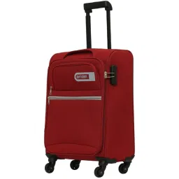 Citizen Journey Pulse Maroon Solid Soft Cabin Trolley Bag - 57 Cms image 1