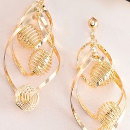 SUNBURST Contemporary Drop Earrings-38