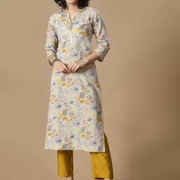 Sangria Printed Straight Kurta With Palazzo-picture-35