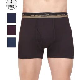 Rupa Jon Assorted Colour Cotton Regular Fit Trunks (Pack Of 5)-image-2