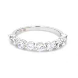 Ornate Jewels 925 Silver American Diamond Nine Stone Ring for Women-image-9