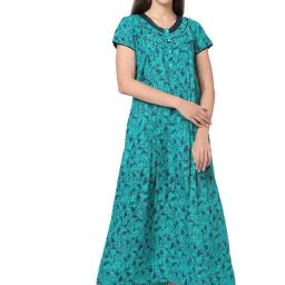 Sweet Dreams Green Printed Nighty-picture-5