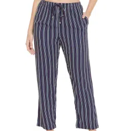 Hypernation Navy & White Striped Pyjamas-image-27