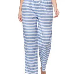 Soie White & Blue Striped Pyjamas-image-81