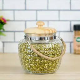 Femora High Line Transparent Glass Storage Jars (1500 ml) - Set of 4-19