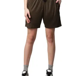 Vimal Jonney Olive Slim Fit Shorts-image-3