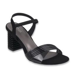 Metro Women's Black Ankle Strap Sandals-image-73