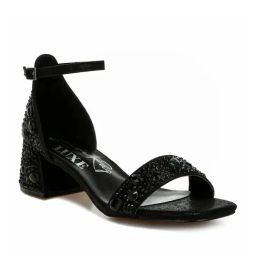 London Rag Women's Black Ankle Strap Sandals-28