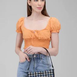 Caprese Madina Navy Printed Shoulder Bag-image-3