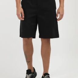 Calvin Klein Jeans Black Cotton Regular Fit Shorts-picture-11