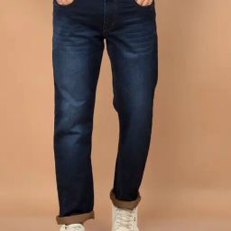 Crimsoune Club Navy Blended Straight Solid Jeans-picture-23