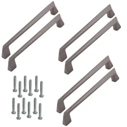 Atom CH-WE223-BM-08-106 203.2 mm (8 Inch) Zinc Black Matt Finish Cabinet Pull Handle (Pack of 6)-picture-19