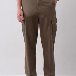 AD By Arvind Urban Pause Men Relaxed Fit Mid-Rise Cotton Cargo Trousers-15