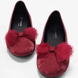 Pantaloons Junior Girls Red Slip-on Ballerinas-picture-23