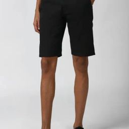Peter England Black Regular Fit Shorts-picture-46