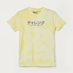 Fame Forever By Lifestyle Boys Yellow Cotton Printed T-shirt-image-58