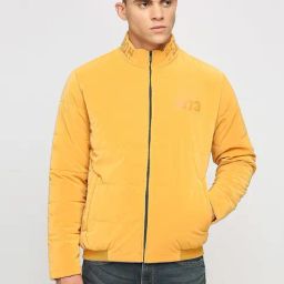 Pepe Jeans Tumeric Yellow Regular Fit Quilted Jacket-picture-45