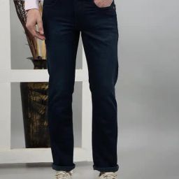 Crimsoune Club Navy Blended Straight Solid Jeans-picture-29