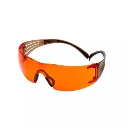 3M Orange PC Lens SecureFit 400 UV Safety Glasses, 174-6013-4