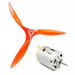 Invento ISC 1942-C 6-12V Toy Hobby DC Motor 27x33mm with 3 Vanes 5 Inch Fan Propeller-3