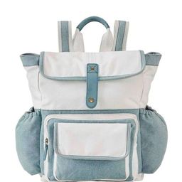 Mona B Dakota Unisex Colourblocked Backpack-image-7