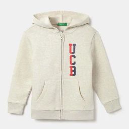 United Colors of Benetton Kids Grey Printed Full Sleeves Sweatshirt-image-86
