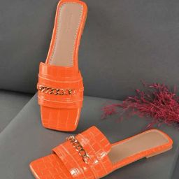 Truffle Collection Women's Orange Casual Sandals-picture-15
