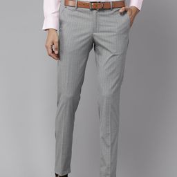 Blackberrys Men Striped Slim Fit Low-Rise Trousers-image-12