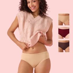 Enamor Multicolor Cotton Solid Hipster Panties - Pack Of 3-picture-33